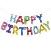 Φουσκωτό Μεταλλιζέ Happy Birthday Ύψος γραμμάτων=41cm απο τα Καλοκαιρινά Είδη SUMMERtiempo 96-771 116791