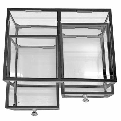 ΣΥΡΤΑΡΙΕΡΑ ΜΠΙΖΟΥΤΙΕΡΑ ΜΕΤΑΛΛΙΚΗ-PLEXIGLASS 27x20x7cm  στην Κατηγορία Αποθηκευτικά - Οργάνωση Σπιτιού 