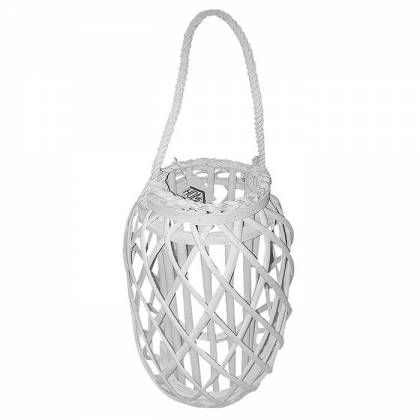 ΦΑΝΑΡΙ BAMBOO ΠΛΕΧΤΟ 43x22cm  στην Κατηγορία Κηροπήγια - Φαναράκια 