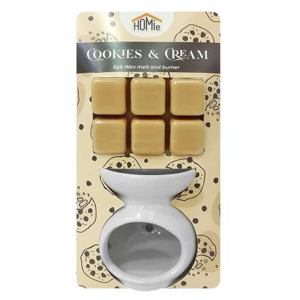 Βάση με Αρωματικό wax Melt Cookies & Cream 6 Κύβοι   στην Κατηγορία Κορμοί - Αρωματικά - Κηροπηγίου - Λοιπά 