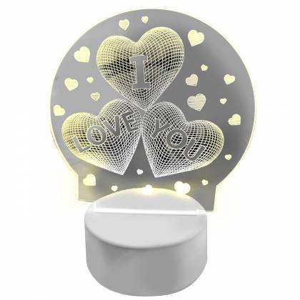 Πινακίδα Love Διάφανη με φως 18x13,5cm  στην Κατηγορία Πορτατίφ - Φωτιστικά 