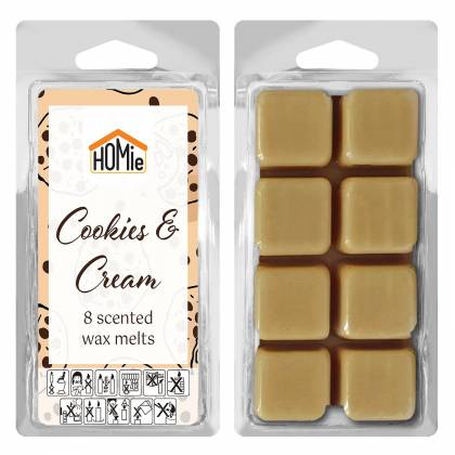 Αρωματικό wax Melt Cookies & Cream σετ=8 Κύβοι 80gr  στην Κατηγορία Κορμοί - Αρωματικά - Κηροπηγίου - Λοιπά 