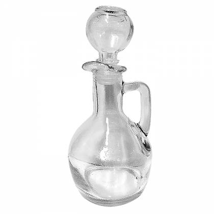 ΛΑΔΟΥΣΑ ΓΥΑΛΙΝΗ ΜΕ ΚΑΠΑΚΙ ΦΟΥΣΚΑ 15x8cm 170mL  στην Κατηγορία Γυάλινα Βαζάκια - Μπόλ 