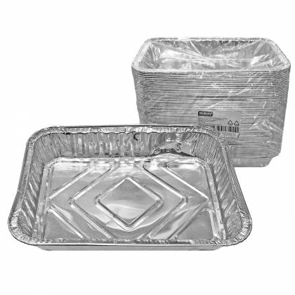 Ταψάκια Αλουμινίου Μιας Χρήσης 22x16x3cm  στην Κατηγορία Κουζίνας - Μαγειρικής 