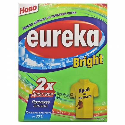 ΛΕΥΚΑΝΤΙΚΟ EUREKA 500gr  στην Κατηγορία Πλύσιμο - Άπλωμα Ρούχων 