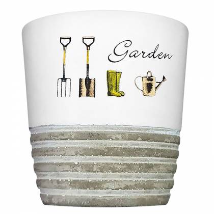 Κασπώ Κεραμικό Garden Design 11,5x11,5cm  στην Κατηγορία Γλαστράκια - Ποτιστήρια 