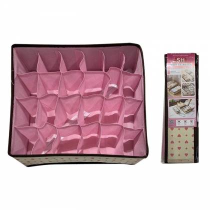 ΘΗΚΗ ΟΡΓΑΝΩΣΗΣ ΣΥΡΤΑΡΙΩΝ ΥΦΑΣΜΑΤΙΝΗ 32x32x10cm  στην Κατηγορία Αποθηκευτικά - Οργάνωση Σπιτιού 