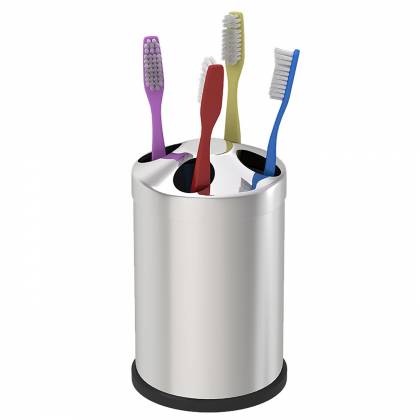 ΔΟΧΕΙΟ ΓΙΑ ΟΔΟΝΤΟΒΟΥΡΤΣΕΣ INOX 12x7cm  στην Κατηγορία Είδη Μπάνιου 