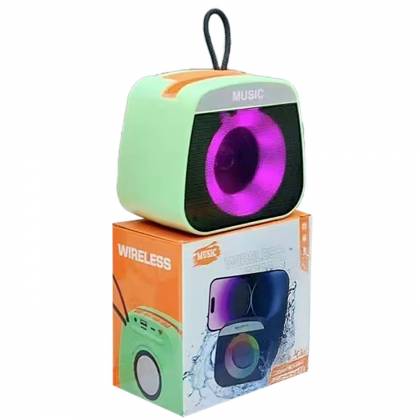 Ηχείο Bluetooth Στρογγυλές Γωνίες με φως 12x7,5cm  στην Κατηγορία Ήχος 
