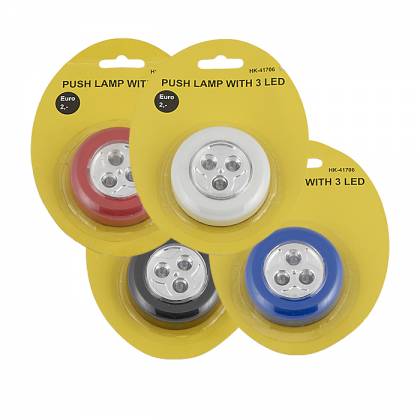 ΦΩΤΑΚΙ 3LED ΠΑΤΑΣ & ΑΝΑΒΕΙ Φ6,7cm  στην Κατηγορία Φακοί 